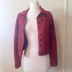 Lucky Brand Burnt Orange Jean / Denim Jacket - xs